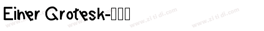 Einer Grotesk字体转换